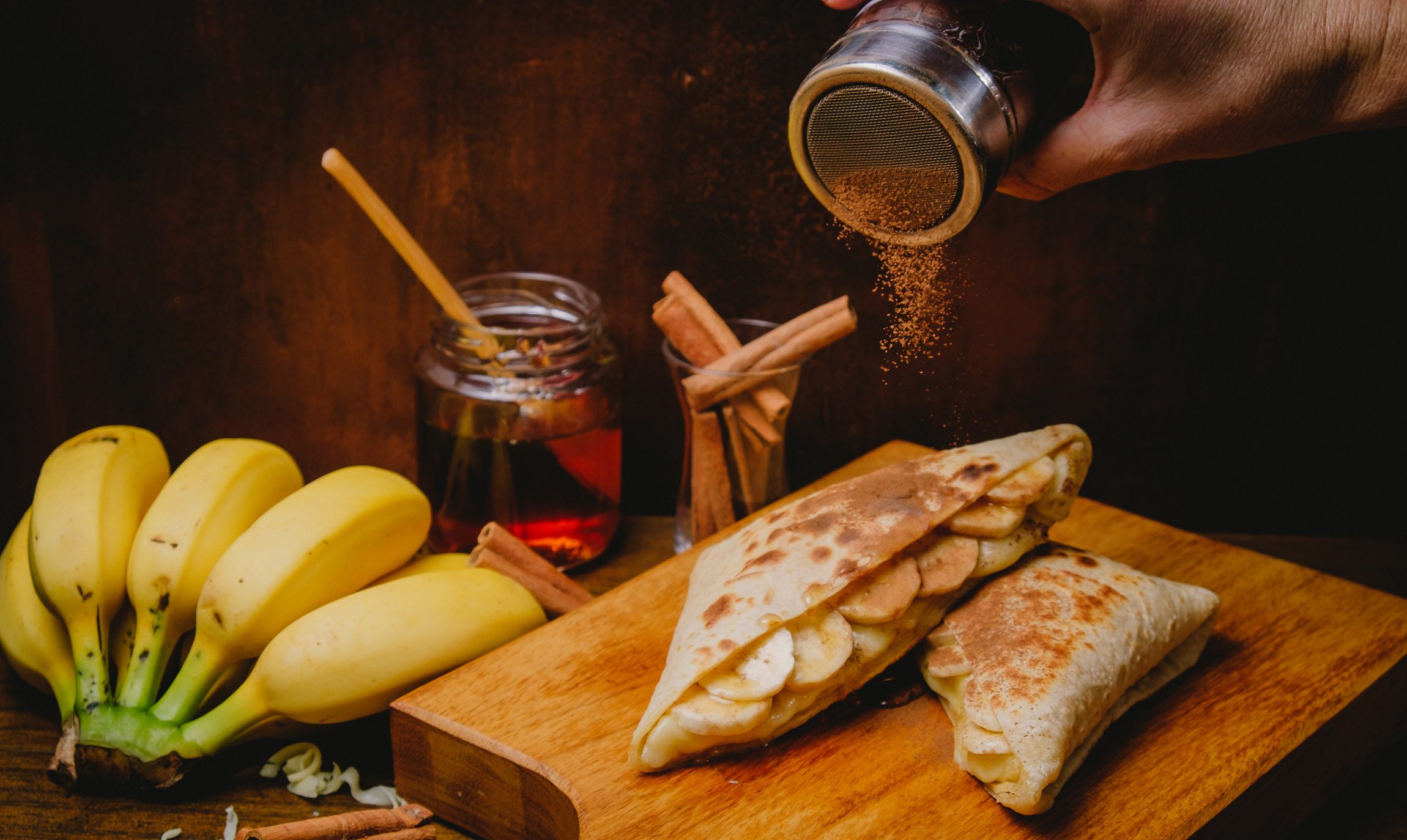 Crepe de Banana com Canela na Eze Creperia em Florianópolis