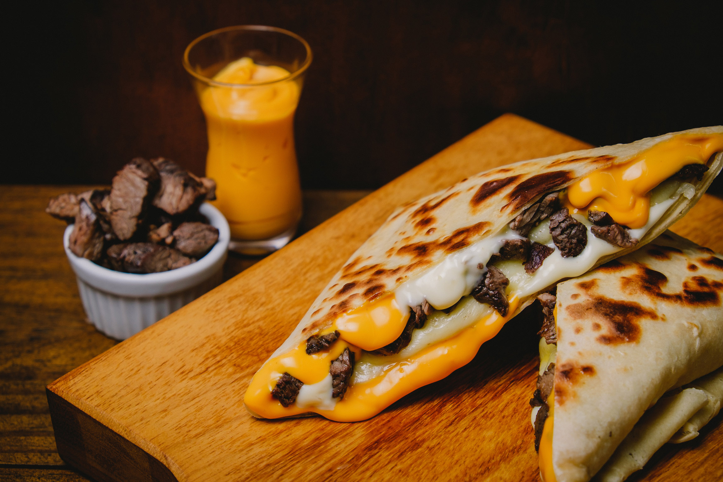 Crepe de Filé com Cheddar na Eze Creperia em Florianópolis